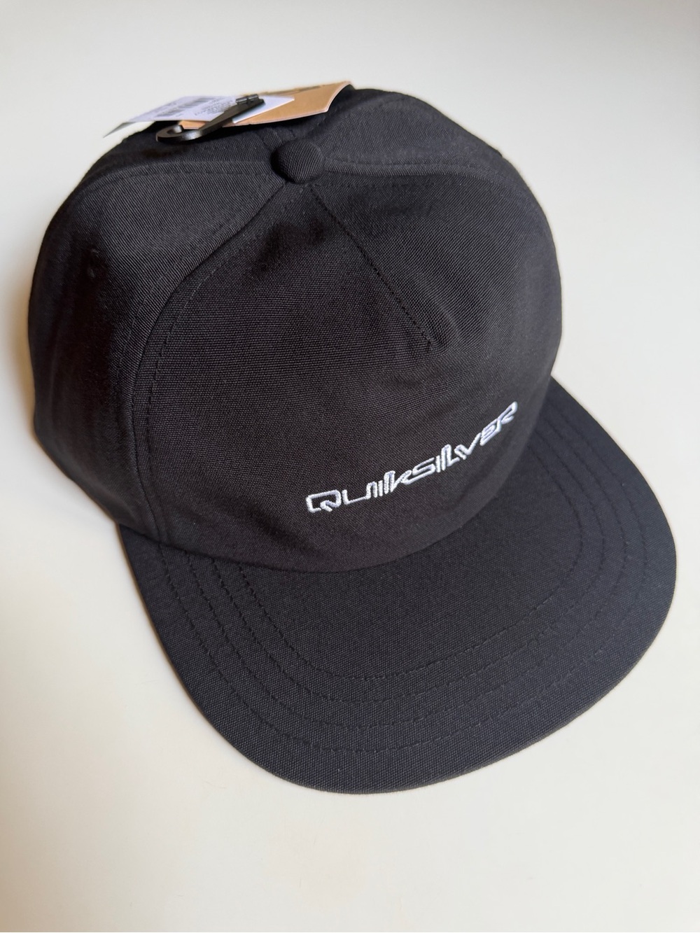 NWT Quiksilver DNA OMNI Black Snapback Hat Cap One Size Unisex Men's AQYHA05417